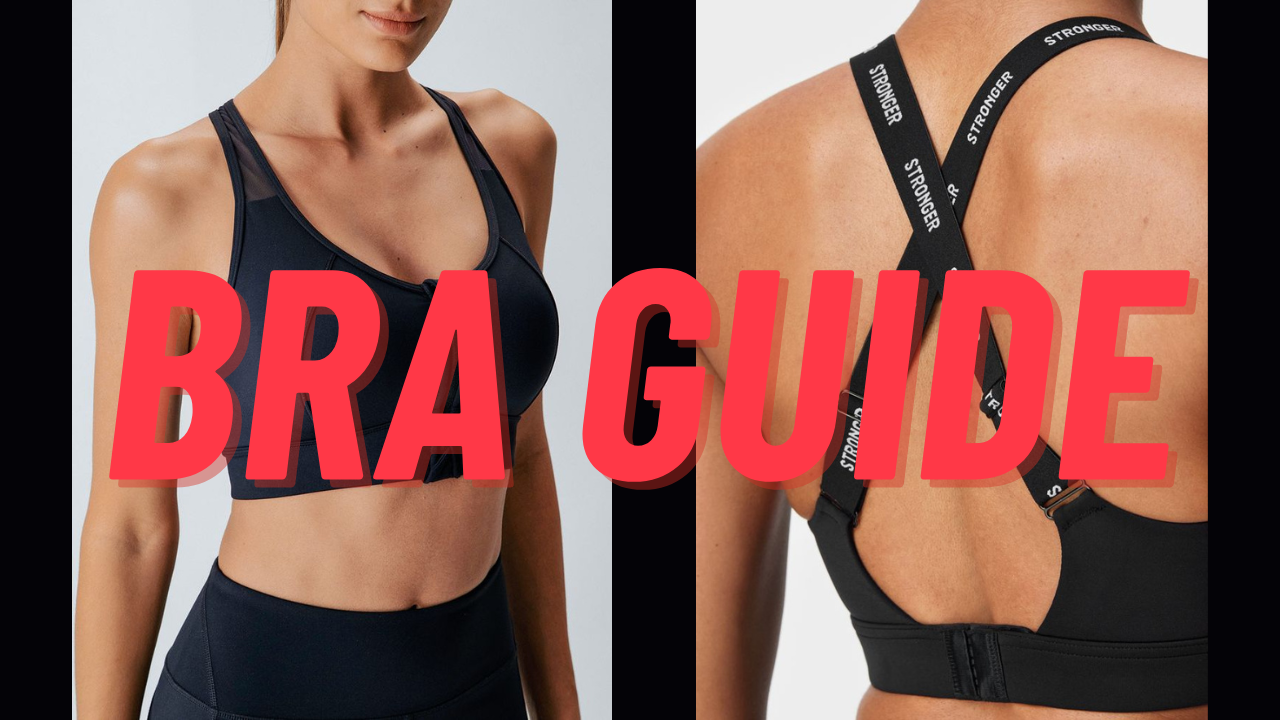 러닝, 요가, 웨이트 등 운동 강도에 맞게 설계된 다양한 디자인의 스포츠 브라 제품 이미지