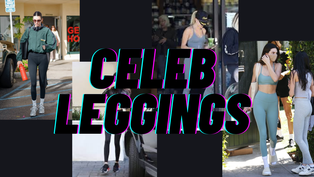 켄달 제너와 헤일리 비버가 착용한 알로요가 및 세트액티브 레깅스 스타일링 이미지