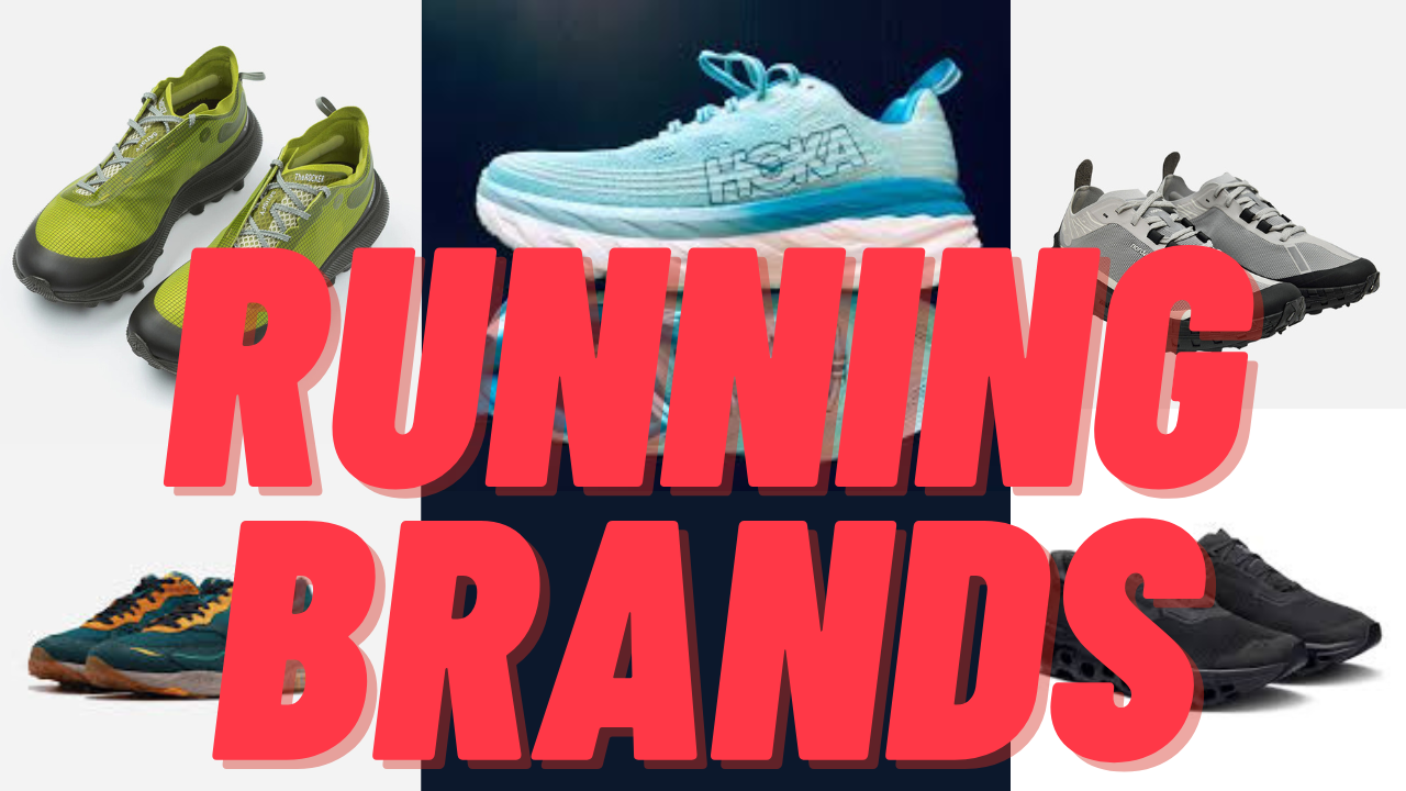 최근 유행하는 해외 프리미엄 러닝 브랜드 5가지 로고와 제품 이미지